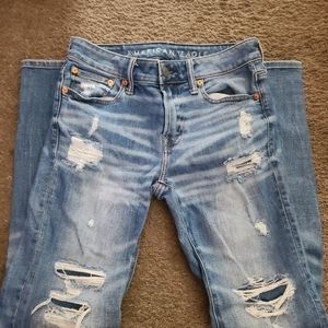 Mens American Eagle distressed skinny jeans